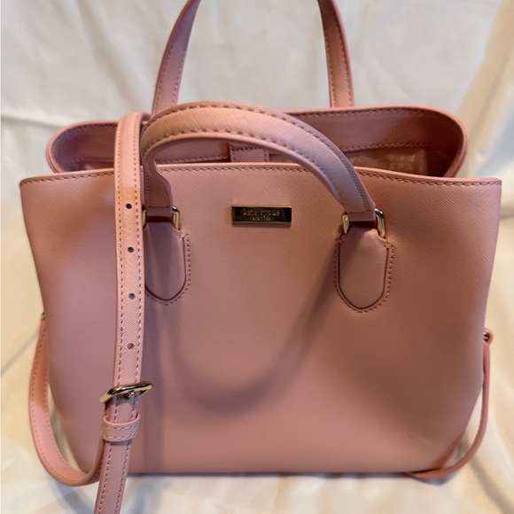 Kate Spade Cameron Street Candace Satchel Pink Saffiano Leather Crossbody S338